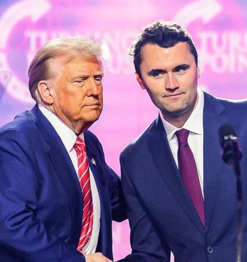 Charlie Kirk with President Trump